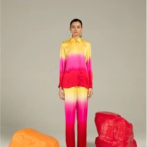 Vibrant Gradient Women's Trousers